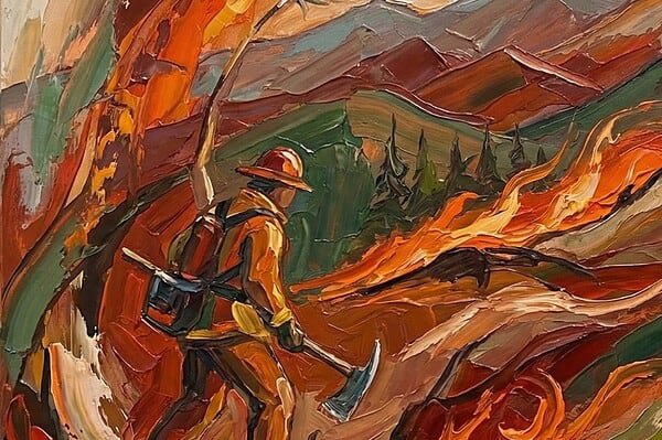 Native youth firefighter training